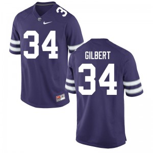 Men KSU #34 James Gilbert Purple NCAA Jersey 851511-749