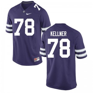 Men Kansas State University #78 Marshall Kellner Purple Football Jerseys 682392-202