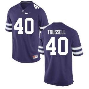 Mens KSU #40 Spencer Trussell Purple NCAA Jersey 199420-983