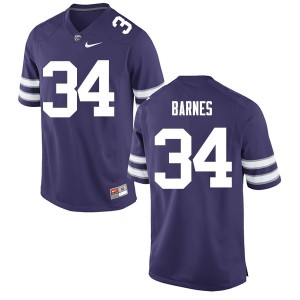 Men KSU #34 Alex Barnes Purple Stitched Jersey 886178-713