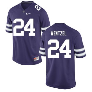 Men Kansas State University #24 Dylan Wentzel Purple Stitched Jersey 246056-625