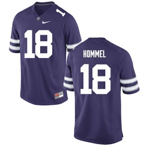 Men's K-State #18 Eric Hommel Purple College Jerseys 674015-906