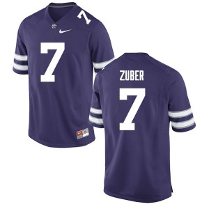 Mens KSU #7 Isaiah Zuber Purple Stitch Jerseys 845173-623