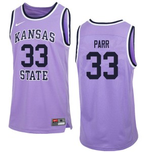 Mens Kansas State University #33 Jack Parr Purple Retro Alumni Jerseys 861640-790