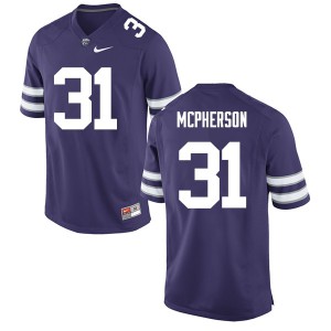 Men's K-State #31 Jahron McPherson Purple Football Jersey 948851-754