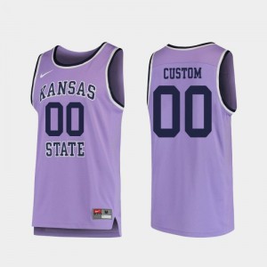 Men's Kansas State #00 Custom Purple Retro Alumni Jersey 304021-670