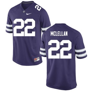 Men K-State #22 Nicholas McLellan Purple Stitch Jersey 785151-411