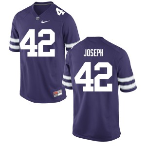 Men Kansas State #42 Osvelt Joseph Purple Official Jerseys 789675-898