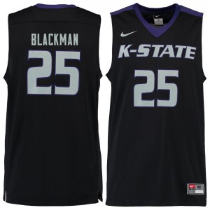 Mens KSU #25 Rolando Blackman Black Player Jerseys 119468-633