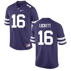 Mens Kansas State #16 Tyler Lockett Purple NCAA Jersey 126171-543