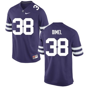 Men Kansas State #38 Winston Dimel Purple Stitch Jersey 857770-653