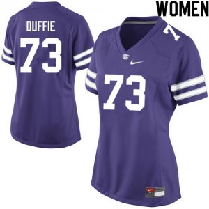 Women's KSU #73 Christian Duffie Purple Alumni Jerseys 120823-243
