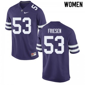 Women KSU #53 Jace Friesen Purple Player Jersey 422764-987
