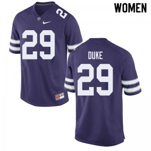 Womens Kansas State #29 Khalid Duke Purple NCAA Jersey 547284-216