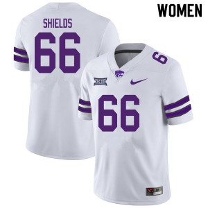 Women Kansas State Wildcats #66 Sam Shields White Football Jersey 790663-646