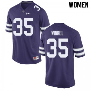 Women's KSU #35 Taiten Winkel Purple Stitched Jerseys 906192-174