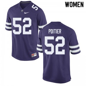 Womens Kansas State Wildcats #52 Taylor Poitier Purple Player Jersey 887508-946