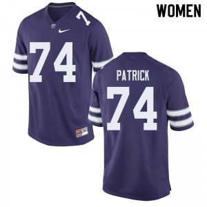 Women's Kansas State Wildcats #74 Tylar Patrick Purple Player Jersey 365225-774