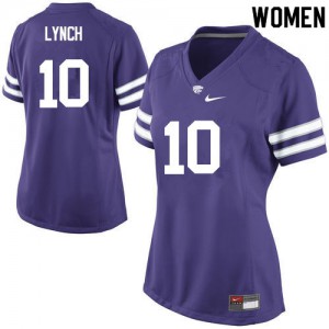 Womens Kansas State Wildcats #10 Blake Lynch Purple High School Jerseys 538377-591