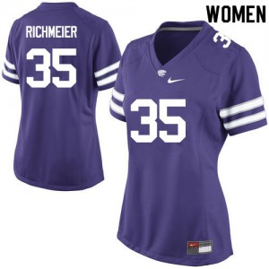 Womens KSU #35 Blake Richmeier Purple Player Jerseys 467743-424