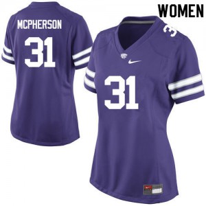 Women's KSU #31 Jahron McPherson Purple University Jerseys 727647-890