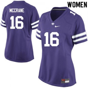Womens Kansas State #16 Matthew McCrane Purple Player Jerseys 660348-993