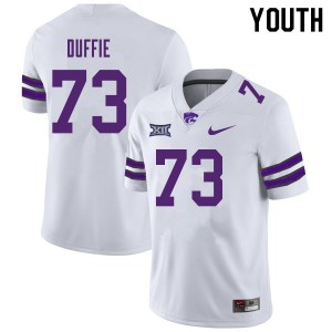 Youth K-State #73 Christian Duffie White NCAA Jersey 565657-631
