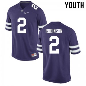Youth K-State #2 Lance Robinson Purple University Jersey 552266-924