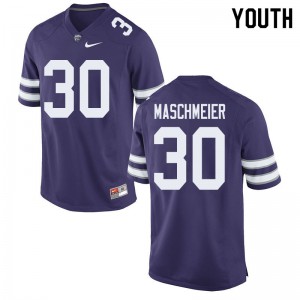 Youth KSU #30 Matthew Maschmeier Purple High School Jersey 567563-690