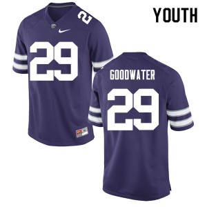 Youth Kansas State Wildcats #29 Bernard Goodwater Purple Football Jerseys 484484-665