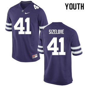 Youth KSU #41 Sam Sizelove Purple Player Jerseys 691003-381